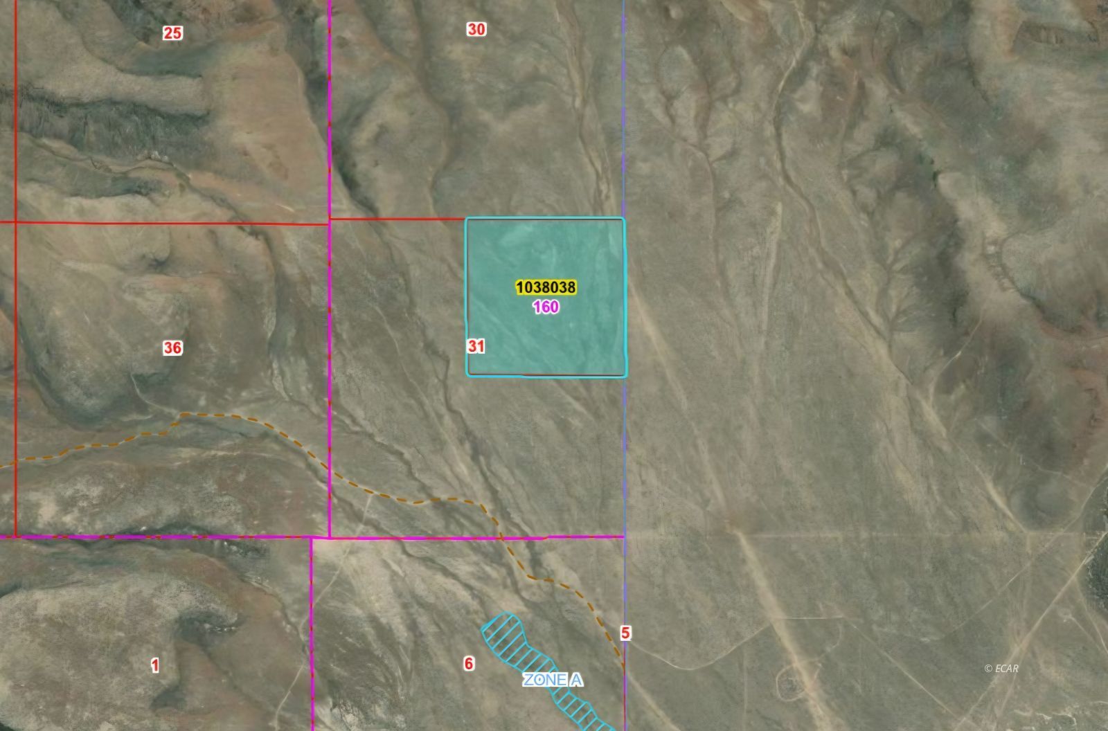 NE4 OF SECTION 31, T32N, R48E Parcel